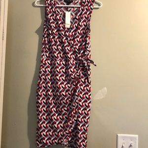 Petite, colorful Banana Republic dress
